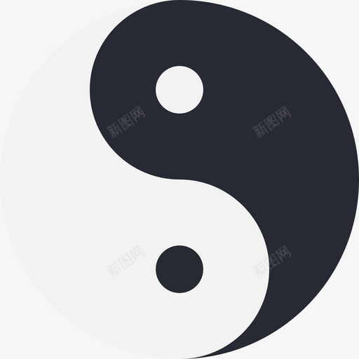 阴阳农历新年十二平淡图标svg_新图网 https://ixintu.com 农历新年十二 平淡 阴阳