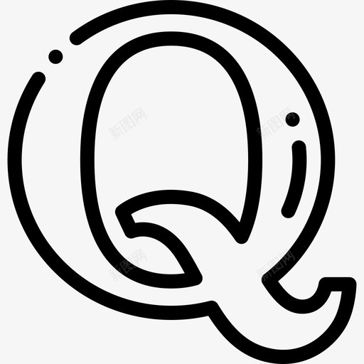Quora社交媒体36直系图标svg_新图网 https://ixintu.com Quora 直系 社交媒体36