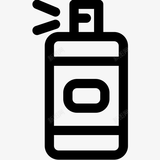 喷雾瓶自由时间8线性图标svg_新图网 https://ixintu.com 喷雾瓶 线性 自由时间8