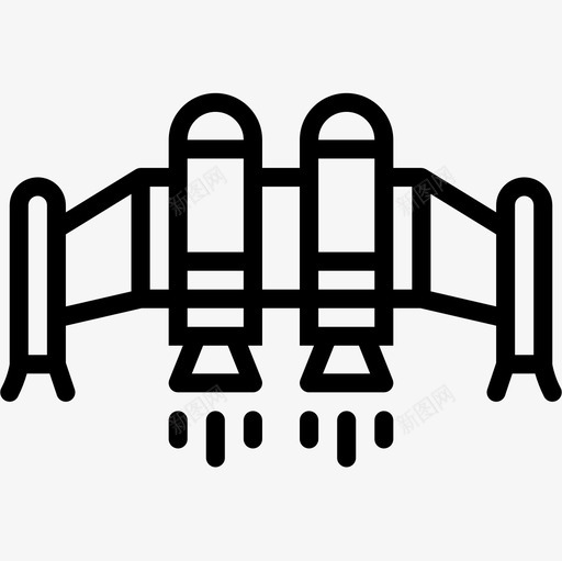 喷气式ai4线性图标svg_新图网 https://ixintu.com ai4 喷气式 线性