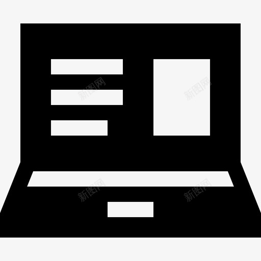 笔记本电脑博客作者和影响者11填充图标svg_新图网 https://ixintu.com 博客作者和影响者11 填充 笔记本电脑