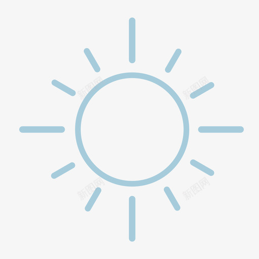 Linear weather_sunsvg_新图网 https://ixintu.com Linear weather_sun