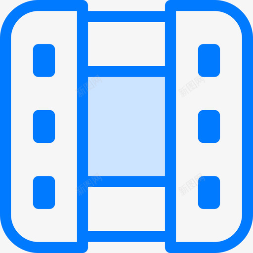 电影视频22蓝色图标svg_新图网 https://ixintu.com 电影 蓝色 视频22