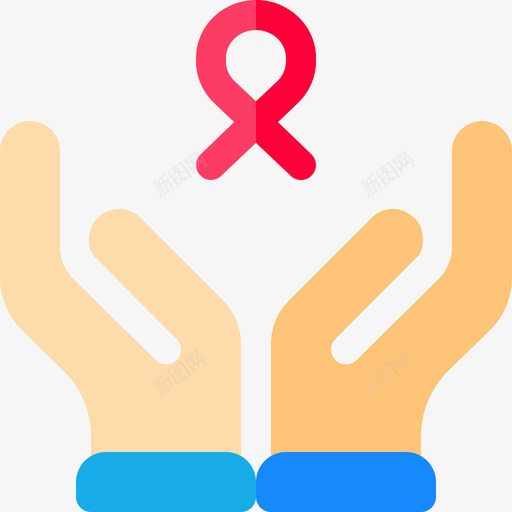 希望世界癌症意识日第四天平淡图标svg_新图网 https://ixintu.com 世界癌症意识日第四天 希望 平淡