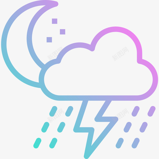 夜间天气152坡度图标svg_新图网 https://ixintu.com 坡度 夜间 天气152