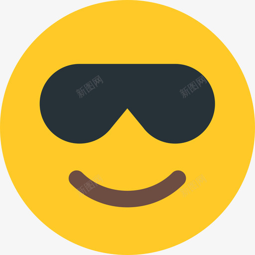 酷表情2平淡图标svg_新图网 https://ixintu.com 平淡 表情2 酷