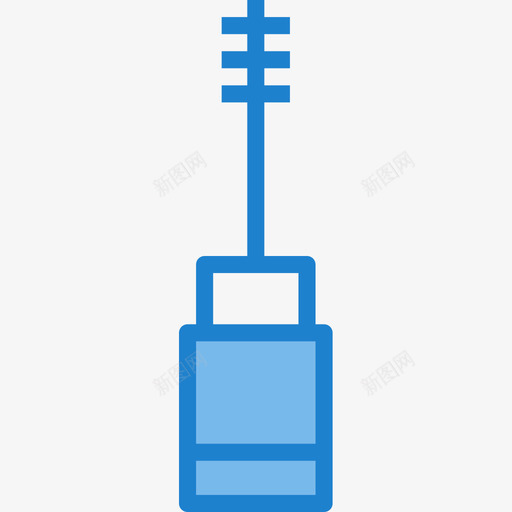 睫毛膏化妆4蓝色图标svg_新图网 https://ixintu.com 化妆4 睫毛膏 蓝色
