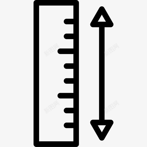直尺测量3直线图标svg_新图网 https://ixintu.com 测量3 直尺 直线