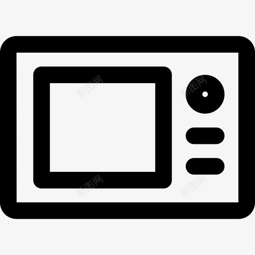 烤箱家用元素3线性图标svg_新图网 https://ixintu.com 家用元素3 烤箱 线性