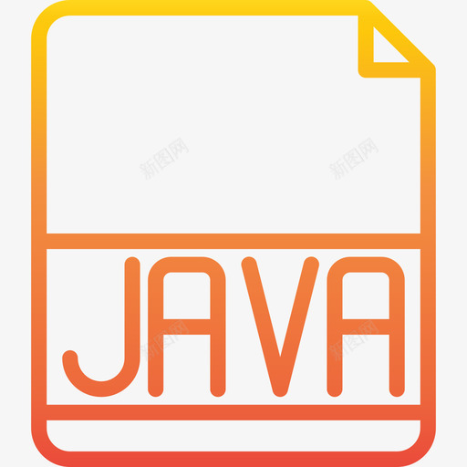 Java文件扩展名渐变图标svg_新图网 https://ixintu.com Java 文件扩展名 渐变