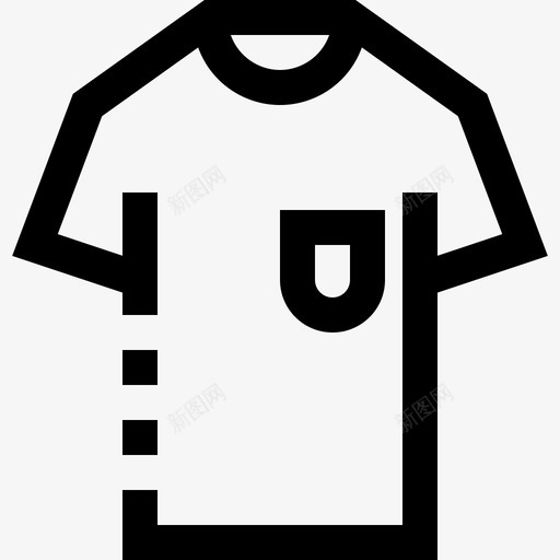 衬衫衣服和洗衣房图标svg_新图网 https://ixintu.com 衣服和洗衣房 衬衫