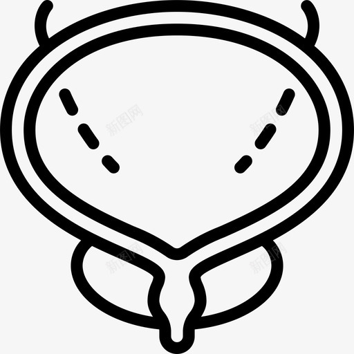 膀胱医用109线性图标svg_新图网 https://ixintu.com 医用109 线性 膀胱