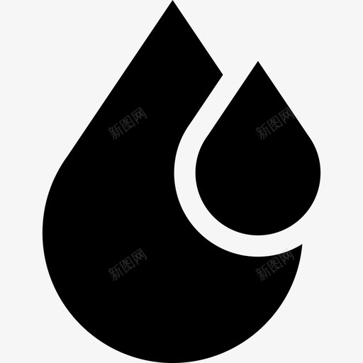水滴水上乐园5已填充图标svg_新图网 https://ixintu.com 已填充 水上乐园5 水滴