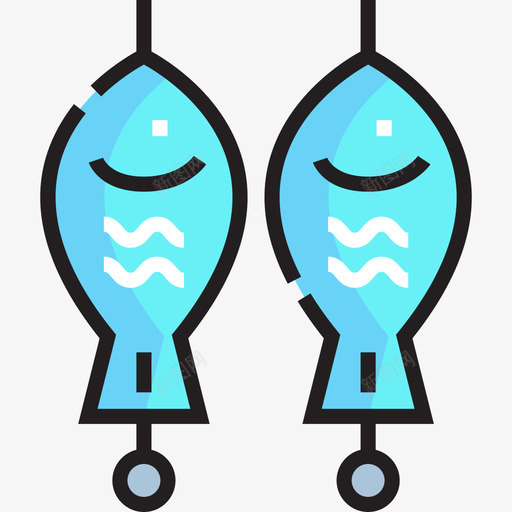 鱼烤肉24线形颜色图标svg_新图网 https://ixintu.com 烤肉24 线形颜色 鱼