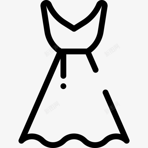 礼服约会之夜4直线型图标svg_新图网 https://ixintu.com 直线型 礼服 约会之夜4