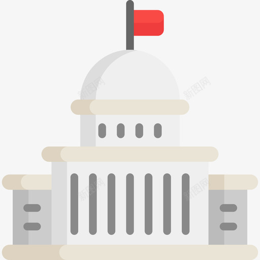 国会大厦政治公寓图标svg_新图网 https://ixintu.com 公寓 国会大厦 政治