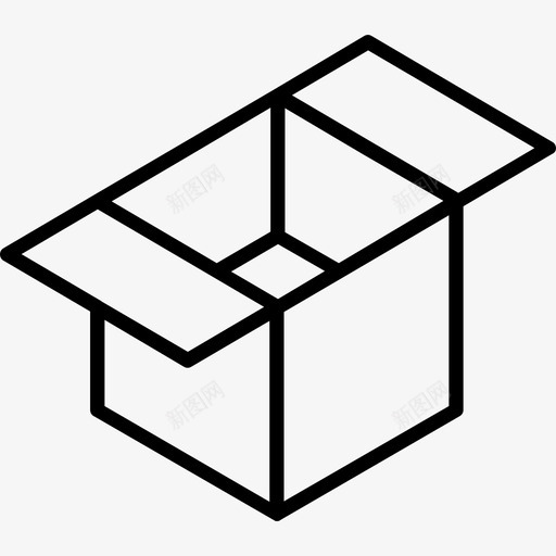 盒式盒式包装线性图标svg_新图网 https://ixintu.com 盒式 盒式包装 线性