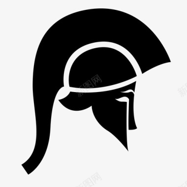 头盔古代战士图标图标