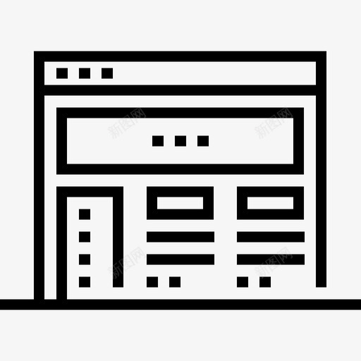 浏览器在线购物46线性图标svg_新图网 https://ixintu.com 在线购物46 浏览器 线性