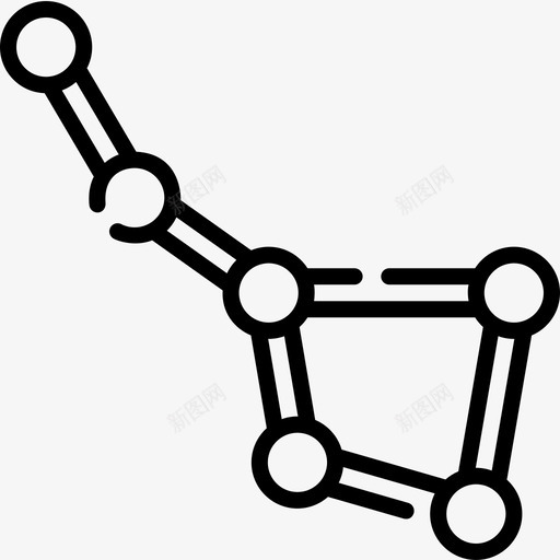 星座科幻小说16直线图标svg_新图网 https://ixintu.com 星座 直线 科幻小说16