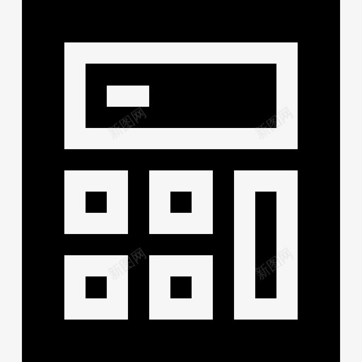 计算器大学9已填充图标svg_新图网 https://ixintu.com 大学9 已填充 计算器