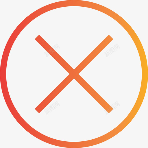 取消箭头和用户界面3渐变图标svg_新图网 https://ixintu.com 取消 渐变 箭头和用户界面3