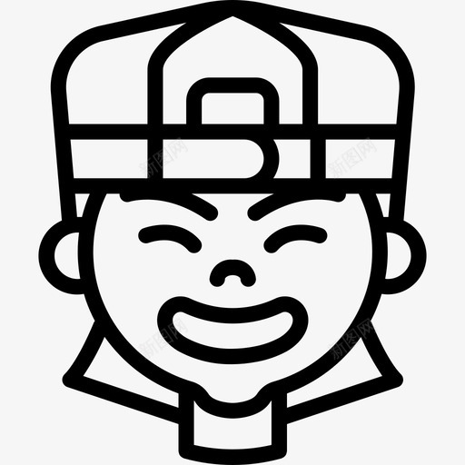 男孩卡通化身2直系图标svg_新图网 https://ixintu.com 卡通化身2 男孩 直系