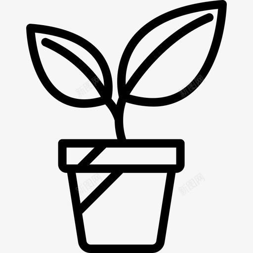 植物园艺21线性图标svg_新图网 https://ixintu.com 园艺21 植物 线性