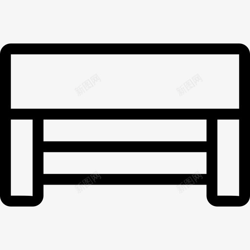 桌子客厅2直线型图标svg_新图网 https://ixintu.com 客厅2 桌子 直线型