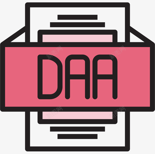 Daa文件类型2线性颜色图标svg_新图网 https://ixintu.com Daa 文件类型2 线性颜色