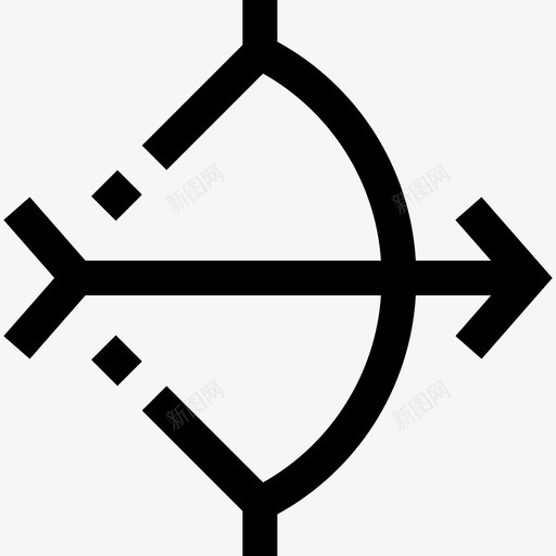 射箭运动和游戏直线射箭图标svg_新图网 https://ixintu.com 射箭 直线射箭 运动和游戏