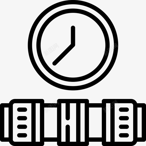 管道管道工工具和元件线性图标svg_新图网 https://ixintu.com 管道 管道工工具和元件 线性