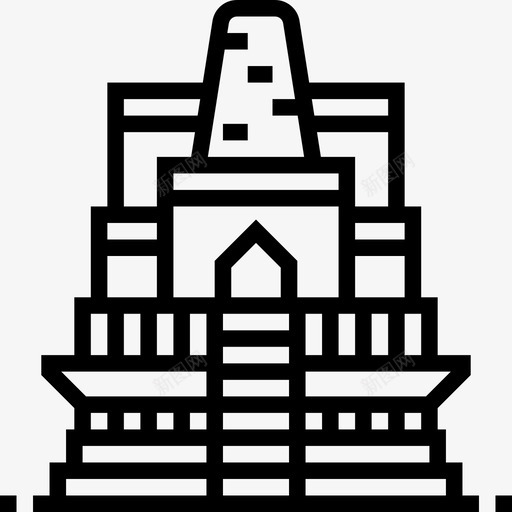 泰国泰国符号2线性图标svg_新图网 https://ixintu.com 泰国 泰国符号2 线性