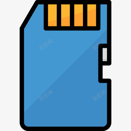 存储卡计算机技术5线性彩色图标svg_新图网 https://ixintu.com 存储卡 线性彩色 计算机技术5