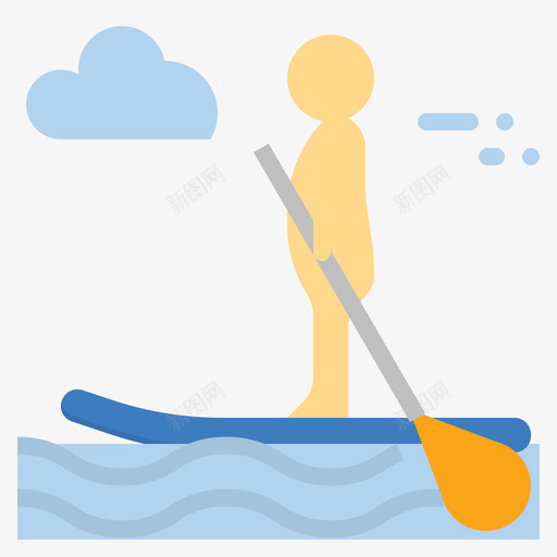 桨叶夏季48扁平图标svg_新图网 https://ixintu.com 夏季48 扁平 桨叶