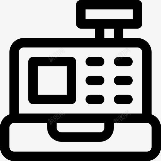 收银机付款8直拨图标svg_新图网 https://ixintu.com 付款8 收银机 直拨