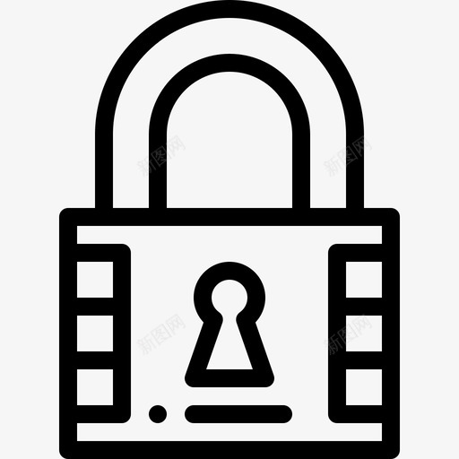 挂锁gdpr11线性图标svg_新图网 https://ixintu.com gdpr11 挂锁 线性