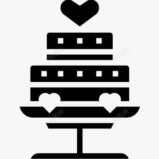 婚礼蛋糕婚礼123铭文图标svg_新图网 https://ixintu.com 婚礼123 婚礼蛋糕 铭文