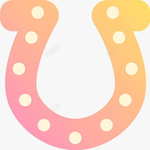 马蹄铁西部3黄色图标svg_新图网 https://ixintu.com 西部3 马蹄铁 黄色