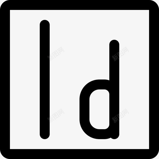 Indesign徽标503线性图标svg_新图网 https://ixintu.com Indesign 徽标503 线性