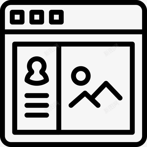 浏览器用户界面33线性图标svg_新图网 https://ixintu.com 浏览器 用户界面33 线性