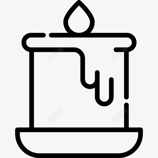 蜡烛万圣节62直系图标svg_新图网 https://ixintu.com 万圣节62 直系 蜡烛