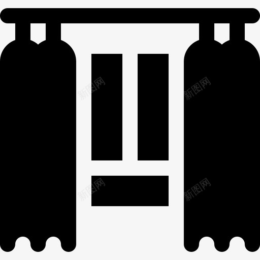 窗帘家居生活6充满图标svg_新图网 https://ixintu.com 充满 家居生活6 窗帘