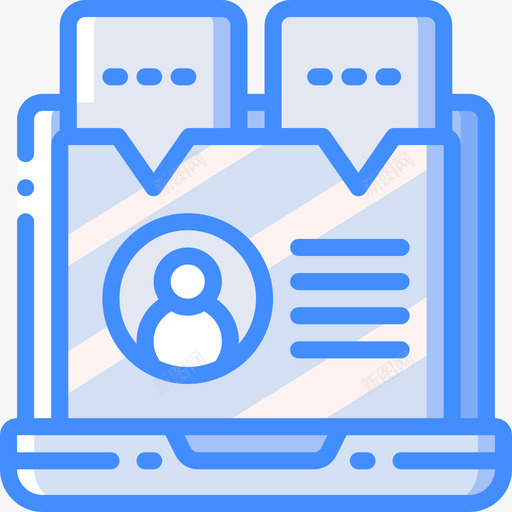 简介社会营销蓝色图标svg_新图网 https://ixintu.com 社会营销 简介 蓝色