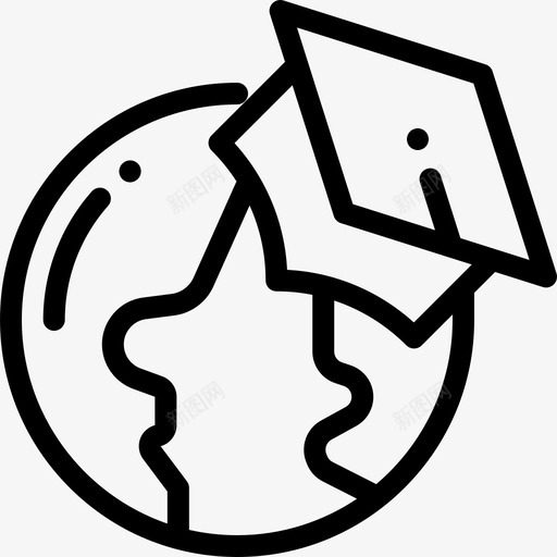 教育在线学习10线性图标svg_新图网 https://ixintu.com 在线学习10 教育 线性