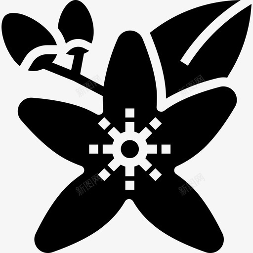 橙花天然香味3填充图标svg_新图网 https://ixintu.com 填充 天然香味3 橙花