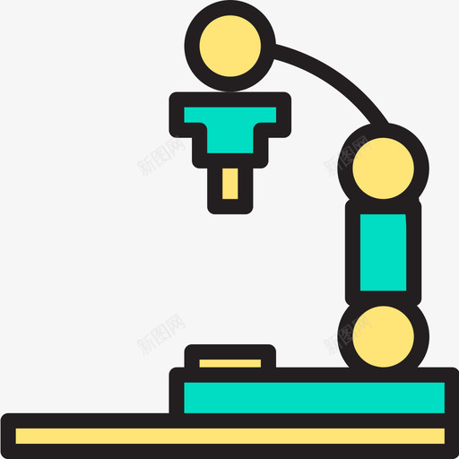 显微镜医疗保健9线颜色图标svg_新图网 https://ixintu.com 医疗保健9 显微镜 线颜色