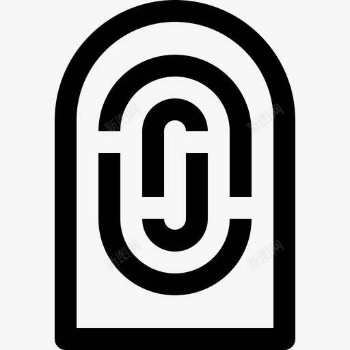 指纹基本4线状图标svg_新图网 https://ixintu.com 基本4 指纹 线状