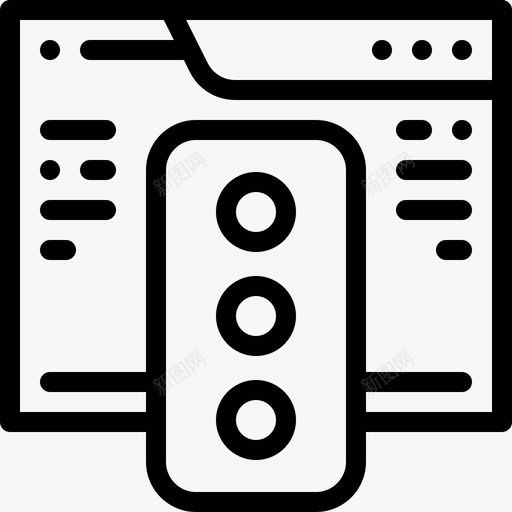 浏览器网络维护12线性图标svg_新图网 https://ixintu.com 浏览器 线性 网络维护12