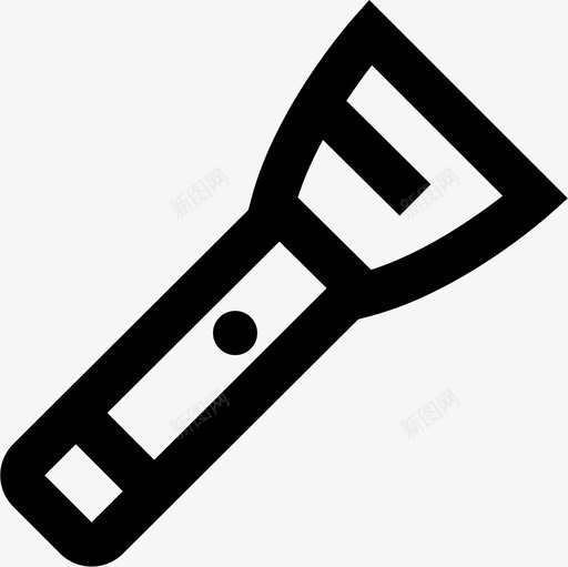 手电筒野营80轮廓图标svg_新图网 https://ixintu.com 手电筒 轮廓 野营80